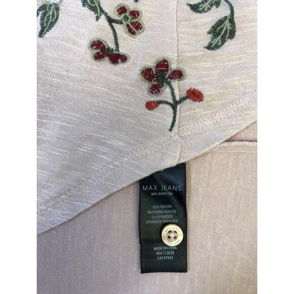 VTG Women’s Top Blouse SZ M PinkFloral Embroidered Sleeveless Boho Feminine - Picture 13 of 14